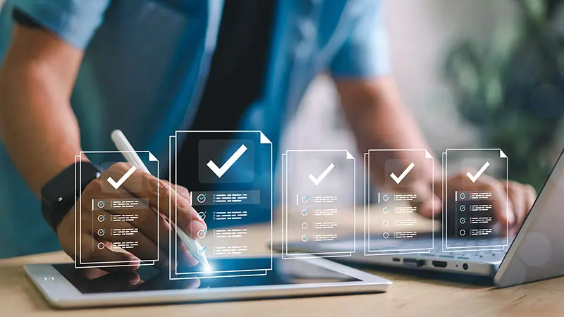Access control audit log on screen